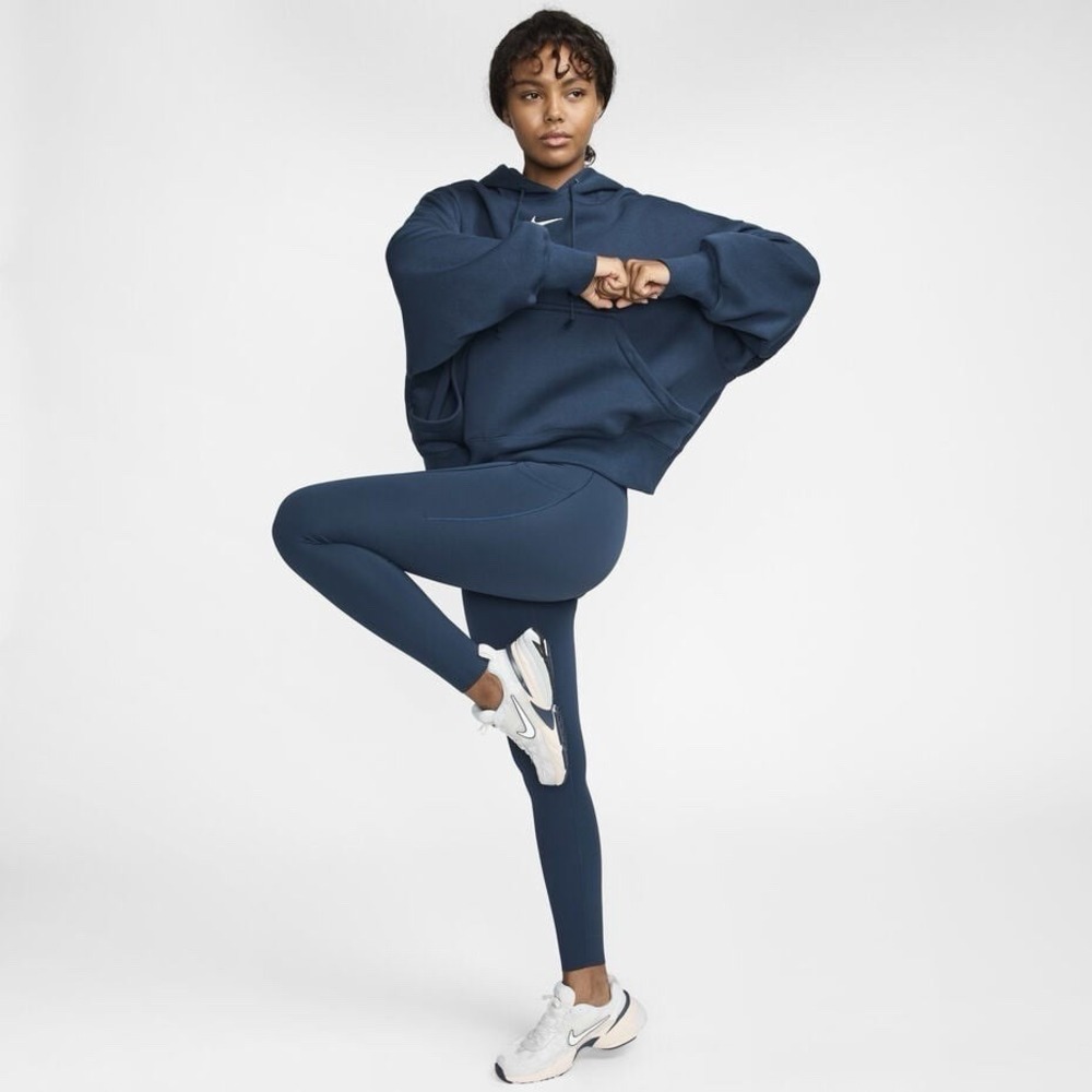 Nike Dri-Fit Universa XL Women's High Waist Leggings 7/8 Blue Yoga Active